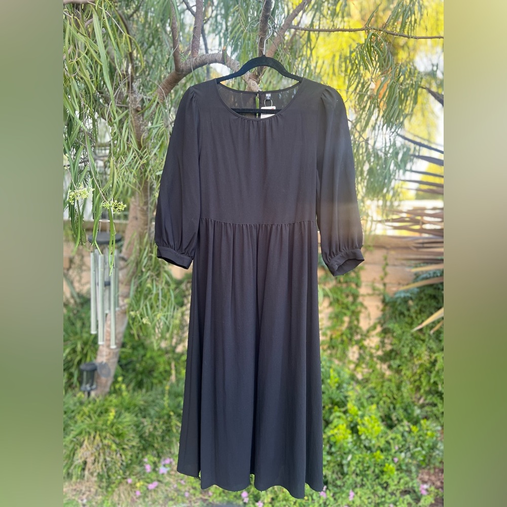 Uniqlo Rayon Midi Flare Dress - XS